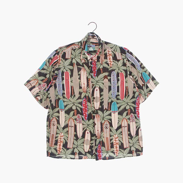 레인 스푸너 레이온 하와이안 셔츠 공용 M 빈티지톡