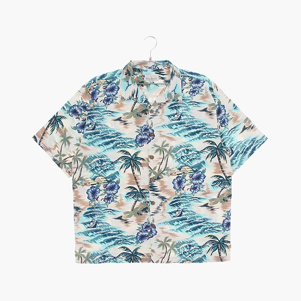 빌 블래스 폴리 하와이안 셔츠 공용 XL 빈티지톡