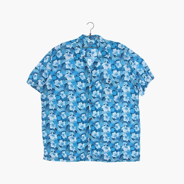 캐리비안 조 레이온 하와이안 셔츠 공용 3XL 빈티지톡