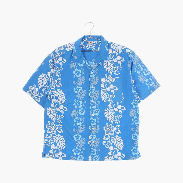 오션퍼시픽 폴리 하와이안 셔츠 공용 L 빈티지톡