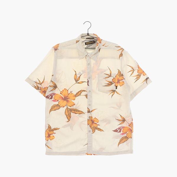 빌라봉 폴리 하와이안 셔츠 공용 L 빈티지톡