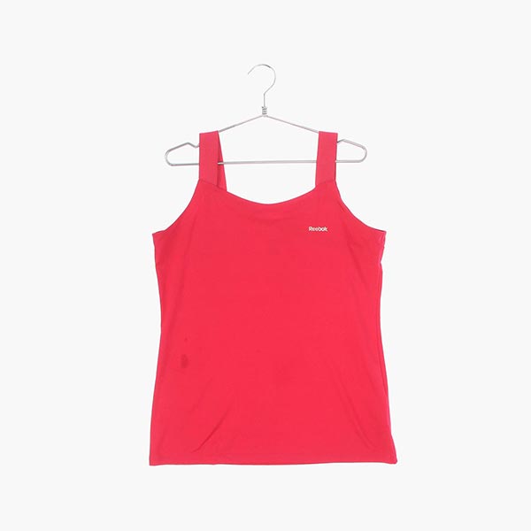 리복 폴리 스포츠 민소매 티셔츠 여자 L 빈티지톡