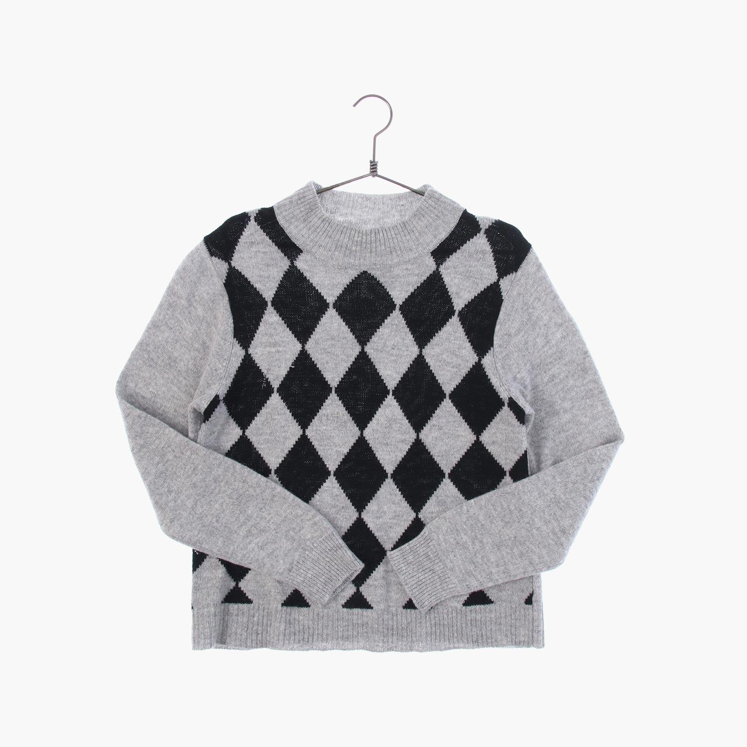 울 라운드 패턴 니트/스웨터 공용 FREE 빈티지톡