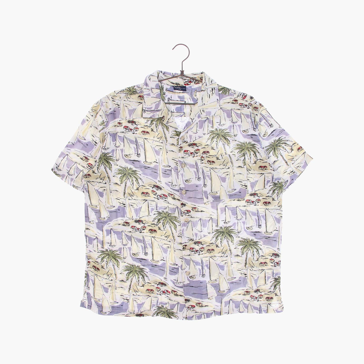 레이온 하와이안 셔츠 공용 L 빈티지톡
