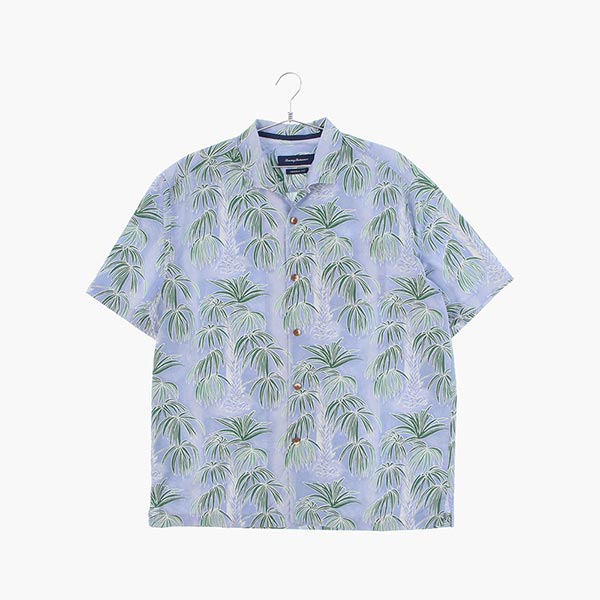 타미바하마 실크 하와이안 셔츠 공용 L 빈티지톡