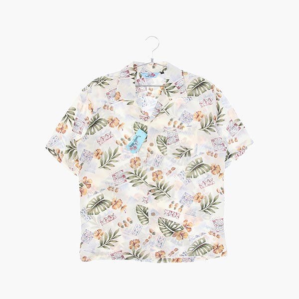 정글스톰 폴리 미사용 하와이안 셔츠 공용 L 빈티지톡