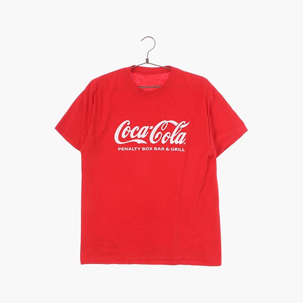 코카콜라 코튼 반팔 티셔츠 공용 L 빈티지톡