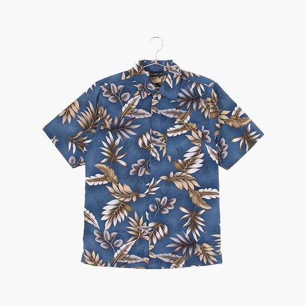 폴리 하와이안 셔츠 공용 S 빈티지톡