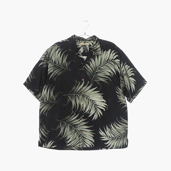 타미바하마 실크 하와이안 셔츠 공용 L 빈티지톡