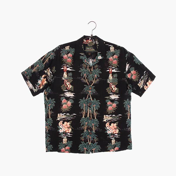 레이온 하와이안 셔츠 공용 S 빈티지톡