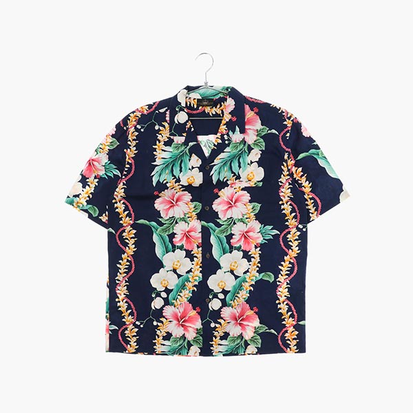 로얄 크리에이션 코튼 하와이안 셔츠 공용 L 빈티지톡